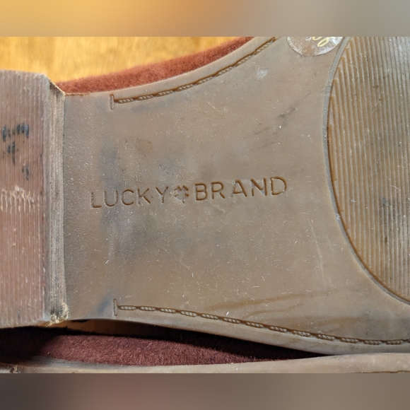 Lucky Brand Burgundy Ankle Boots - Picture 14 of 15